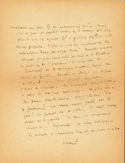 Louis-Ferdinand CÉLINE (1894-1961). L.A.S....