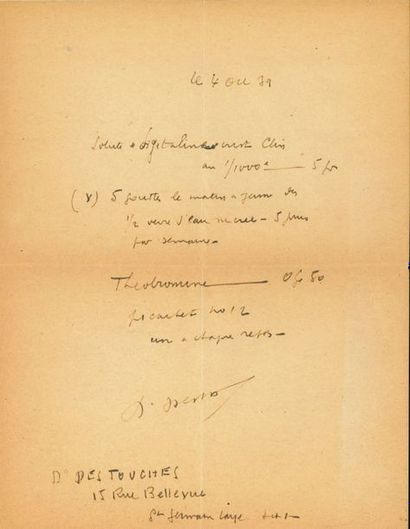 Louis-Ferdinand CÉLINE (1894-1961). L.A.S....