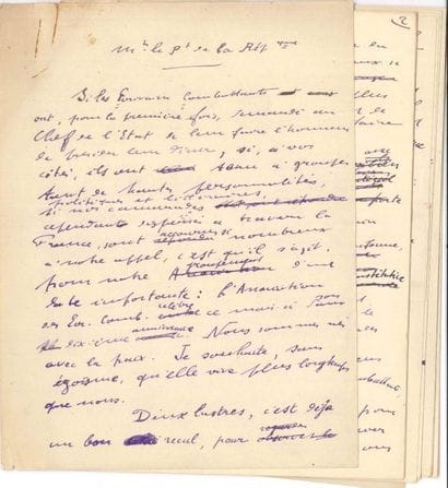Roland DORGELÈS (1885-1973). Manuscrit autographe,...