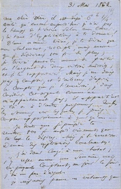 Charles BAUDELAIRE (1821-1867). L.A.S. « C.B. »...