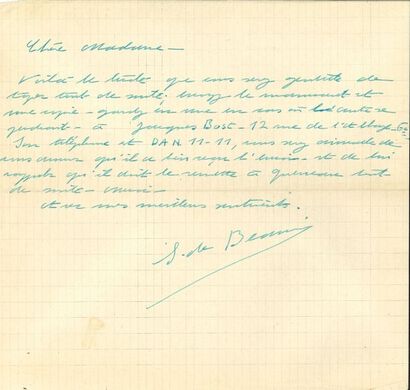 Simone de BEAUVOIR (1908-1986). 13 L.A.S.,...