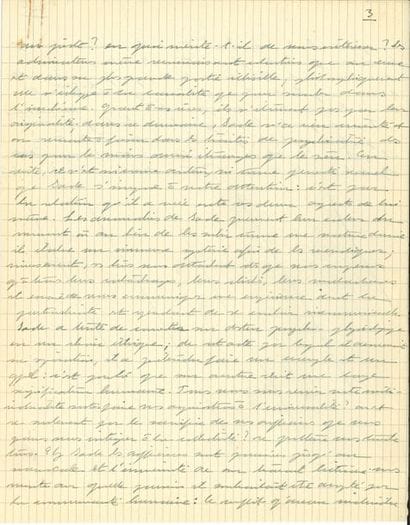 Simone de BEAUVOIR. Manuscrits autographes...