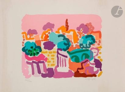 Charles LAPICQUE (1898-1988)
Printemps romain,...
