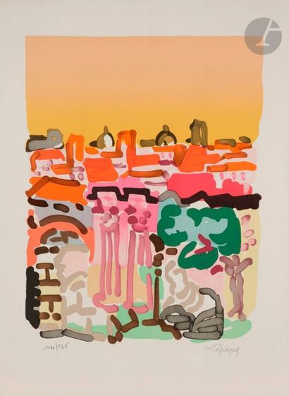Charles LAPICQUE (1898-1988)
Vue de Rome,...