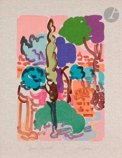 Charles LAPICQUE (1898-1988)
Le Palatin,...