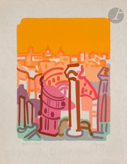 Charles LAPICQUE (1898-1988)
Le Colisée,...