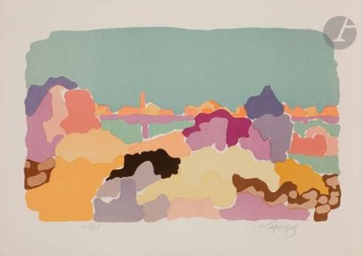 Charles LAPICQUE (1898-1988)
Calme sur les...