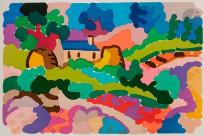 Charles LAPICQUE (1898-1988)
Ferme en Bretagne,...