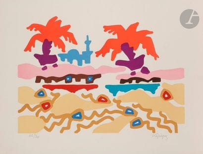 Charles LAPICQUE (1898-1988)
Le Mirage, 1970
Lithographie.
Signée...