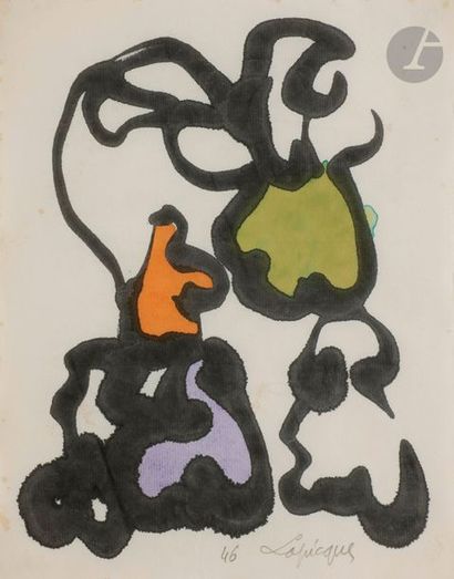 Charles LAPICQUE (1898-1988)
La Confidence,...