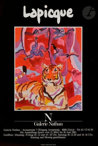 [Charles LAPICQUE]
1 lot d'affiches d'exposition...