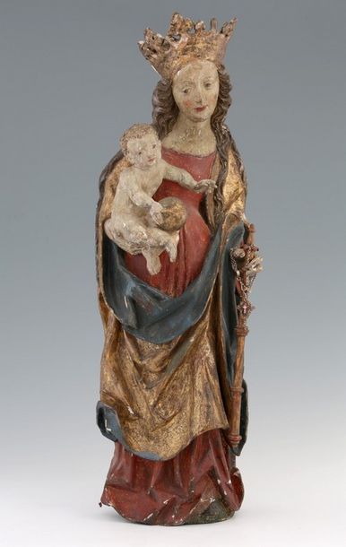 RHIN SUPERIEUR , Vers 1510 

VIERGE A L'ENFANT...