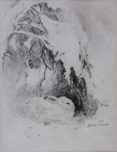 Xavier DE PORET (1894-1975)

Lièvre dans...