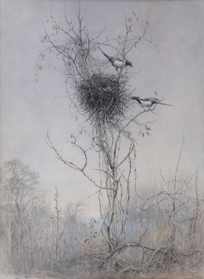 Xavier DE PORET (1894-1975)

Nid de pies...