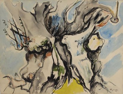 Edouard PIGNON (1905-1993)

Arbre et branchages

Aquarelle

Signée...