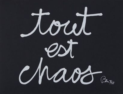BEN (1935)

Tout est chaos

Lithographie

Signée...