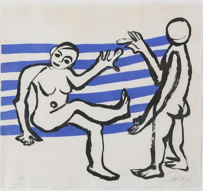 Alexander CALDER (1898-1976)

Deux personnages

Lithographie

Signée...