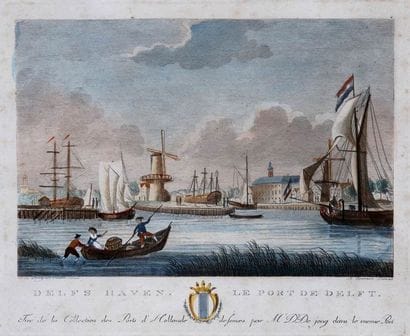 LOT DE NEUF GRAVURES EN COULEURS 

XIXème...
