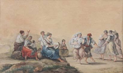 Jean Louis PANISSE (1750-1892)

Danse Napolitaine

Crayon...