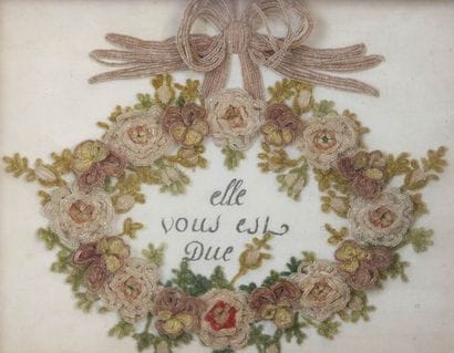 TABLEAU EN TISSU 

2ème Tiers du XIXème Siècle

Fleurs...