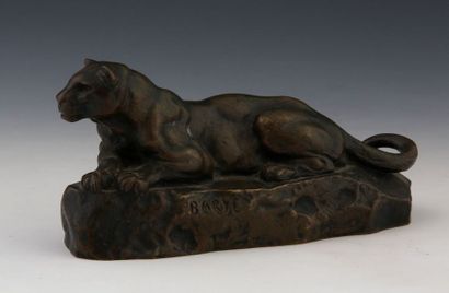 D'après Antoine Louis BARYE (1795-1875) 

Lionne...