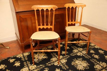 PAIRE DE CHAISES 
