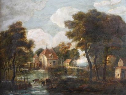 ECOLE DU XIXème siècle d'après Constable

Scène...