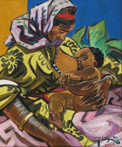 René Gaston LAGORRE (1913-2004)

Maternité

Huile

Signée...