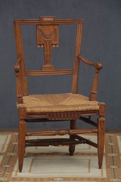 FAUTEUIL paillé 

Provence, Fin du XVIIIème...
