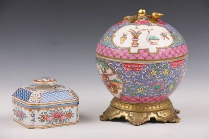 SAMSON - Deux COUPES couvertes

XXème Siècle

Porcelaine...