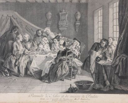 QUATRE GRAVURES sur l'Art de la Table

XVIIIème...