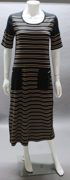 Sonia RYKIEL 

Robe longue en coton marinière...