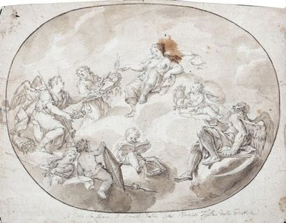 ITALIAN SCHOOL OF THE XVIIITH CENTURY

Allegory...