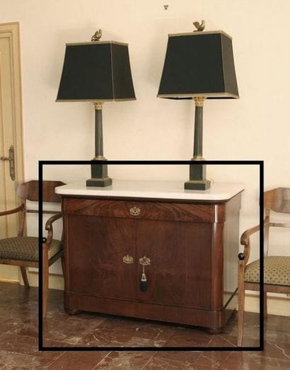 PAIR OF CHESTS OF DRAWERS WITH DOORS 

Beginning...