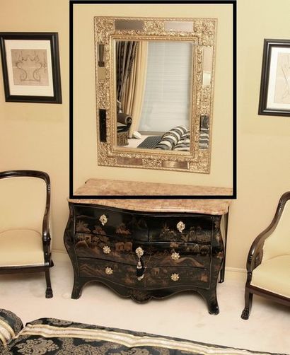 MIRROR WITH MERCURY PARECLOSES 

Louis XIV...