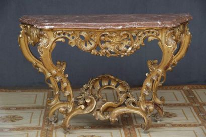 CONSOLE 
 
Louis XV style - End of the XIXth...
