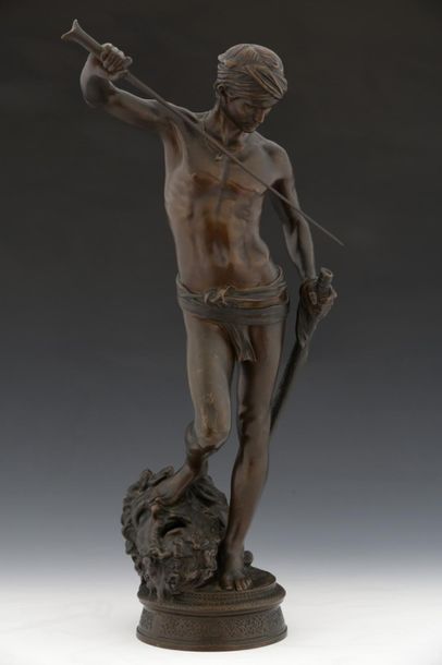 Antonin MERCIE (1845-1916)

David and Goliath

BRONZE...