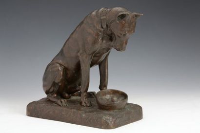 Stanislas LAMI (1858-1899)

Dog and snail

BRONZE...