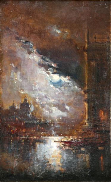 Attributed to Henri DUVIEUX (c.1855-1902)

Night...