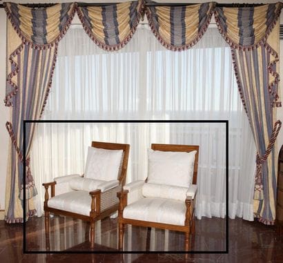 PAIR OF CANNED BERGERES 

Colonial Style...