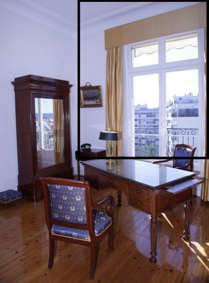 THREE PAIRS OF CURTAINS 

Yellow silk

A...