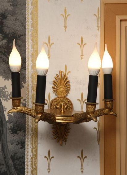 Pair of four-light sconces 

Empire Style...