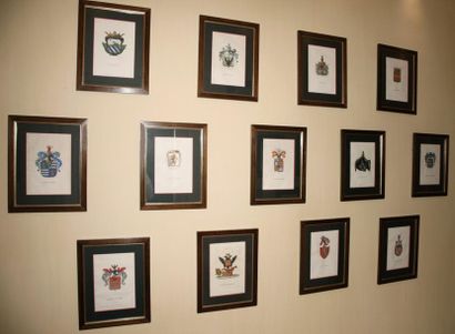 57 colour-enhanced POCKETS for heraldic album

Italy...