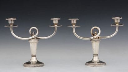 CHRISTOFLE - GALLIA - MODEL ROYAUMONT - PAIR...