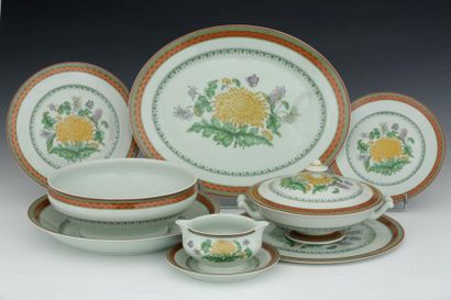 HAVILAND LIMOGES - MODELE CHRYSANTHEME -...