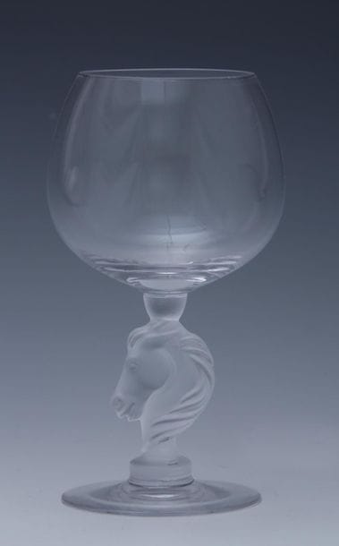BAYEL - SUITE DE 6 VERRES BALLONS en cristal...