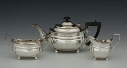 SERVICE A THE 3 PIECE SERVICE in silver 800...