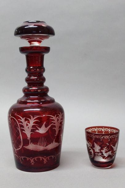 BOHEME - SERVICE A PORTO 9 PIECES in red...