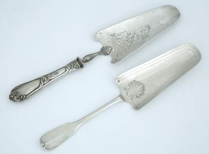 2 GATEAU BASKETS - one in silver and Minerva...