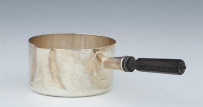 CASSEROLE in silver Minerva 950 Thousandths...